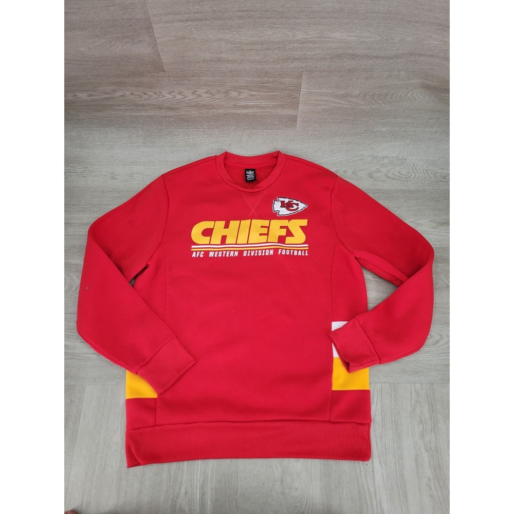 Kansas City Chiefs NFL Team Apparel Crewneck Sweatshirt Men's Large Red